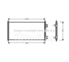 FD5303 - Радиатор кондиционера (AVA) Ford Transit 5 (2000-2006)