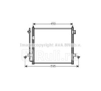 MT5239D - Радиатор кондиционера (AVA) Mitsubishi L200 (2006-2015)