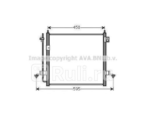 MT5239D - Радиатор кондиционера (AVA) Mitsubishi L200 (2006-2015)