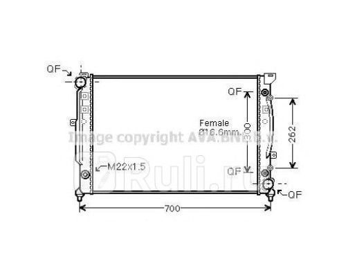 AIA2125 - Радиатор охлаждения (AVA) Audi A4 B5 (1994-1999)