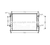 AIA2157 - Радиатор охлаждения (AVA) Audi A6 C5 (1997-2004)