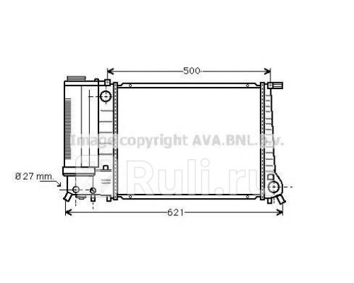 BW2101 - Радиатор охлаждения (AVA) BMW E30 (1982-1994)