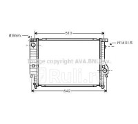 BW2047 - Радиатор охлаждения (AVA) BMW E30 (1982-1994)