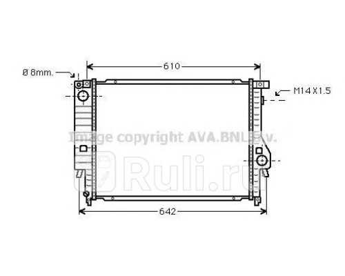 BW2047 - Радиатор охлаждения (AVA) BMW E30 (1982-1994)