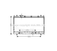 CR2087 - Радиатор охлаждения (AVA) Chrysler Neon (1999-2004)