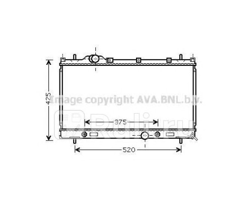 CR2087 - Радиатор охлаждения (AVA) Chrysler Neon (1999-2004)