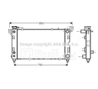 CR2028 - Радиатор охлаждения (AVA) Chrysler Voyager (1995-2001)