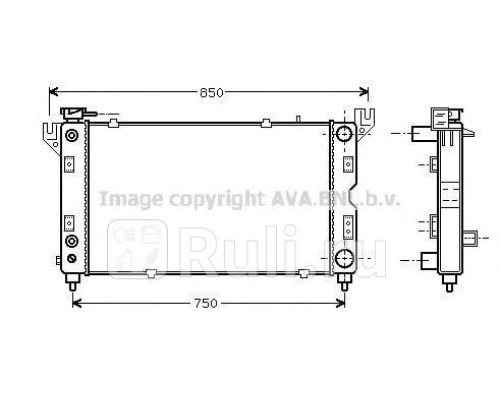 CR2028 - Радиатор охлаждения (AVA) Chrysler Voyager (1995-2001)