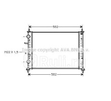 FT2161 - Радиатор охлаждения (AVA) Fiat Brava (1995-2003)