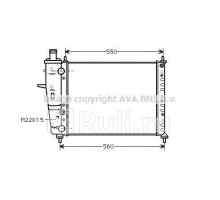 FT2160 - Радиатор охлаждения (AVA) Fiat Brava (1995-2003)