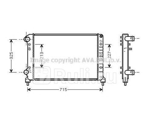 FTA2262 - Радиатор охлаждения (AVA) Fiat Doblo 1 (2000-2005)