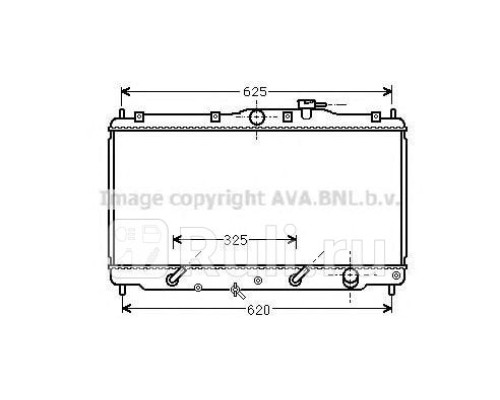 HD2017 - Радиатор охлаждения (AVA) Honda Accord 4 (1989-1994)