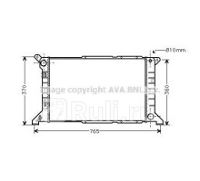 FD2204 - Радиатор охлаждения (AVA) Ford Transit 4 рестайлинг (1994-2000)