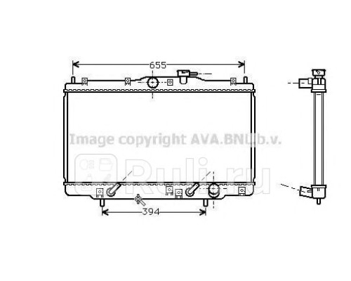 HD2071 - Радиатор охлаждения (AVA) Honda Accord 5 CC (1993-1996)