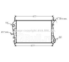 FDA2376 - Радиатор охлаждения (AVA) Ford Mondeo 3 (2000-2007)