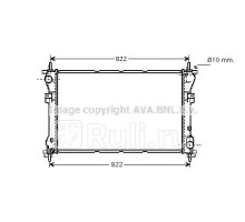 FD2320 - Радиатор охлаждения (AVA) Ford Transit 5 (2000-2006)