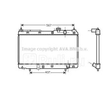 HD2175 - Радиатор охлаждения (AVA) Honda CR V 1 (1996-2002)