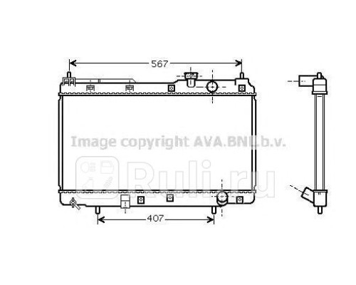 HD2175 - Радиатор охлаждения (AVA) Honda CR V 1 (1996-2002)