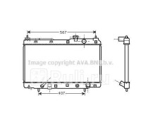 HD2104 - Радиатор охлаждения (AVA) Honda CR V 1 (1996-2002)