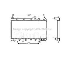 HD2104 - Радиатор охлаждения (AVA) Honda CR V 1 (1996-2002)
