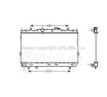 HY2104 - Радиатор охлаждения (AVA) Hyundai Coupe 2 (2002-2009)