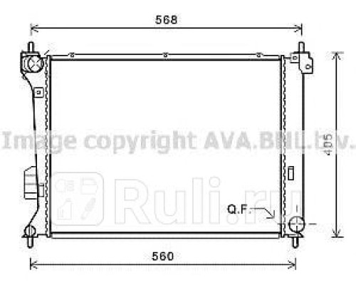 HY2309 - Радиатор охлаждения (AVA) Hyundai i20 (2008-2014)