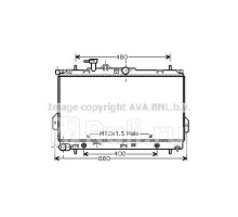 HY2096 - Радиатор охлаждения (AVA) Hyundai Matrix (2001-2005)