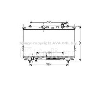 HYA2110 - Радиатор охлаждения (AVA) Hyundai Santa Fe 1 (2000-2006)