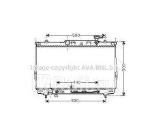 HYA2110 - Радиатор охлаждения (AVA) Hyundai Santa Fe 1 (2000-2006)