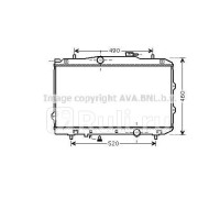 KA2119 - Радиатор охлаждения (AVA) Kia Spectra Иж (2004-2011)