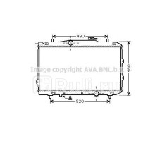 KA2119 - Радиатор охлаждения (AVA) Kia Spectra Иж (2004-2011)