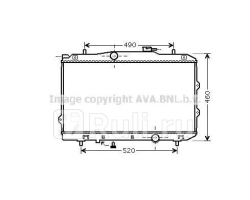 KA2119 - Радиатор охлаждения (AVA) Kia Spectra Иж (2004-2011)