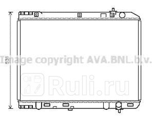 KA2246 - Радиатор охлаждения (AVA) Kia Carnival 2 (2006-2014)