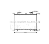 KA2055 - Радиатор охлаждения (AVA) Kia Sorento 1 (2002-2006)