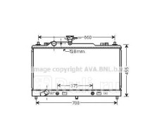 MZ2223 - Радиатор охлаждения (AVA) Mazda 6 GG (2005-2008)