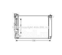 TO2648 - Радиатор охлаждения (AVA) Lexus RX 300 (2003-2009)