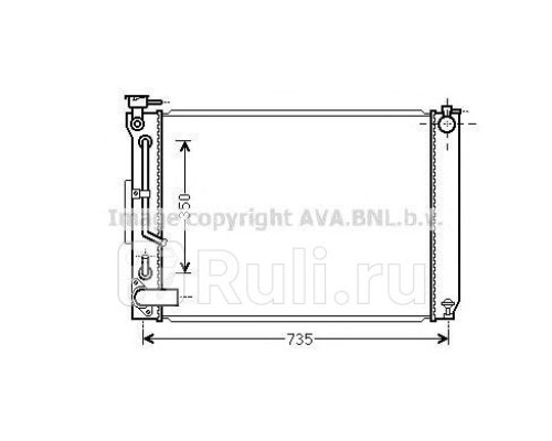 TO2648 - Радиатор охлаждения (AVA) Lexus RX 300 (2003-2009)