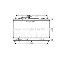 MZ2222 - Радиатор охлаждения (AVA) Mazda 6 GG (2005-2008)