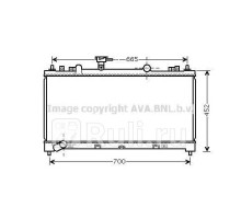 MZ2226 - Радиатор охлаждения (AVA) Mazda 6 GH (2007-2013)