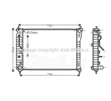 OL2434 - Радиатор охлаждения (AVA) Opel Antara (2006-2017)