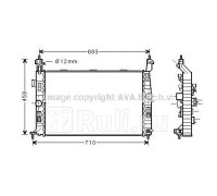 OL2345 - Радиатор охлаждения (AVA) Opel Meriva A (2003-2010)