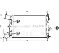 OLA2486 - Радиатор охлаждения (AVA) Opel Astra J (2009-2017)