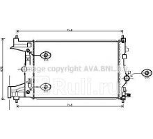 OLA2486 - Радиатор охлаждения (AVA) Opel Astra J (2009-2017)