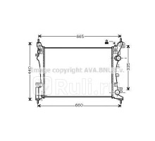 OLA2408 - Радиатор охлаждения (AVA) Opel Corsa D (2006-2011)
