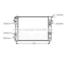 OLA2193 - Радиатор охлаждения (AVA) Opel Omega B (1994-1999)