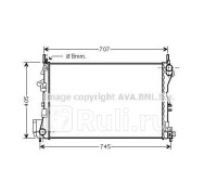 OL2338 - Радиатор охлаждения (AVA) Opel Signum (2003-2008)