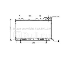 SU2048 - Радиатор охлаждения (AVA) Subaru Forester SF (1997-2002)