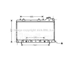 SU2046 - Радиатор охлаждения (AVA) Subaru Forester SF (1997-2002)
