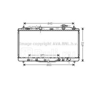 TO2473 - Радиатор охлаждения (AVA) Toyota Camry 40 (2006-2009)