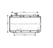 TO2299 - Радиатор охлаждения (AVA) Toyota Rav4 (2000-2006)